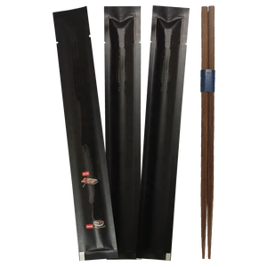 Tamamen Siyah Kılıflı Bambu Tek Kullanımlık Çubuk Kılıfı Özel Çubuk Kağıt Kaplama İkili Çubuk Sarma - Product Image 3