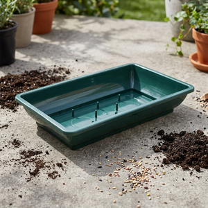 Floral Tray FT-10B Plastic Available in Dark Green and <b>Light</b> Green for <b>Flower</b> Arrangements - Product Image 1