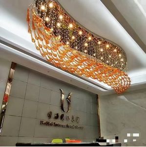 Luci a sospensione su misura luci Decorative appese lampadario in vetro Hotel banchetto sala ristorante negozio - Product Image 5