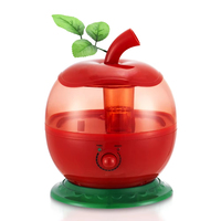 Электрический ультразвуковой увлажнитель-распылитель Apple с функцией ароматерапии, портативный, малошумный, объемом 2,5 л, для детей
