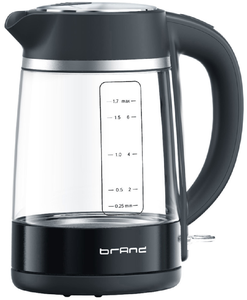 An toàn 1.7L Nhà Ấm đun nước điện với một nút nắp mở khô-bảo vệ kính trong suốt để theo dõi nước sôi - Product Image 1