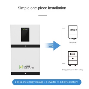 Système de stockage domestique tout-en-un 5 kWh avec batterie au lithium fer phosphate pour utilisation solaire photovoltaïque - Product Image 2