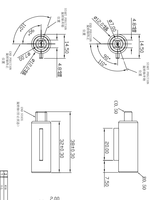 Duurzame zinklegering schacht hydraulische roterende bufferdemper soepele zachte sluiting bewegingsbesturing fruit groente desinfectiekap