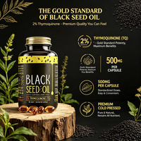 Kapsul Minyak Biji Hitam Nigella Sativa Cold Pressed Label Pribadi Kustom Grosir Vitamin E untuk Kesehatan Rambut, Kulit & Kuku