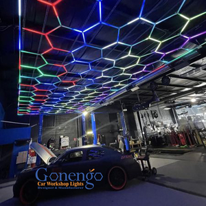 Thả vận chuyển 2576*2444 mét kết hợp màu sắc thay đổi điều khiển từ xa lục giác hình học <span class=keywords><strong>RGB</strong></span> LED ánh sáng sân khấu - Product Image 3