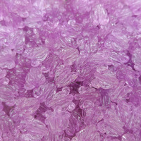 Nouvelles perles violettes en forme de fleur de couronne de coquillages hawaïens pour la fabrication de bijoux, bracelets, boucles d'oreilles, pendentifs, breloques en résine pour la confection de colliers Lei