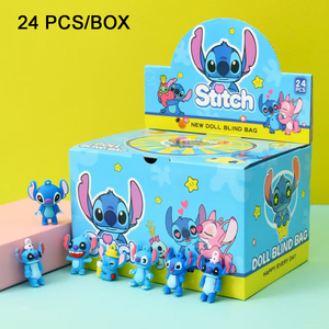 Porte-clés de poupée <span class=keywords><strong>Stitch</strong></span> en boîte mystère - Breloques de <span class=keywords><strong>sac</strong></span> <span class=keywords><strong>à</strong></span> <span class=keywords><strong>dos</strong></span> et modèles de bureau polyvalents, cadeaux parfaits pour les enfants et les adultes - Product Image 2