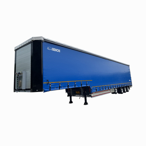 Semi-remorques à rideaux latéraux à 3 essieux de 17 mètres pour le transport de céréales en vrac de 127 mètres cubes - Product Image 1