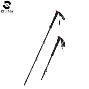 Bâtons de randonnée télescopiques en alliage d'aluminium Kilima 65-135 cm avec boucle métallique pour usage extérieur - Product Image 5