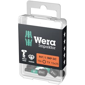 WERA - 05057628001 TORX®Embouts Impaktor (10 pièces) (emballage en libre-service)-EAN 4013288178688 INSERTS POUR EMBOUTS DE VISSAGE - Product Image 1
