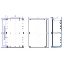ABS plastik listrik cangkang penutup kustom mobil Ac Panel kontrol Universal IP65 baterai surya tahan air kotak perumahan