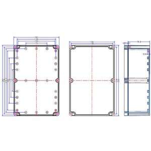 ABS Nhựa Điện Bao Vây <span class=keywords><strong>Shell</strong></span> Tùy Chỉnh Xe AC Bảng Điều Khiển Phổ IP65 Không Thấm Nước Năng Lượng Mặt Trời Pin Hộp Nhà Ở - Product Image 4