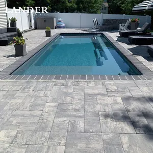 customizable travertine tiles outdoor flooring natural stones silver travertine stone deck tiles swimming pool deck tiles