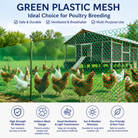 En stock, faible MOQ, livraison rapide, filet en plastique HDPE vierge anti-UV pour poulailler, filet de couvaison pour élevage avicole et clôture aquaculture