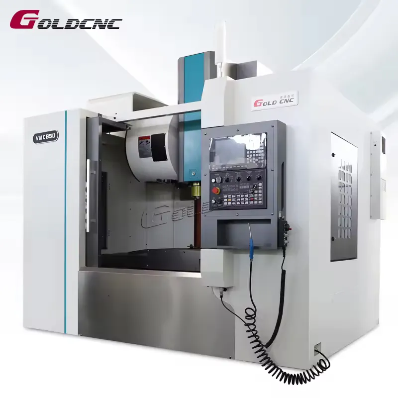 GOLDCNC VMC850 dikey işleme merkezi VMC 850 ağır 5 cnc eksenli freze makinesi