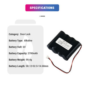 ก้อนแบตเตอรี่ A28110สำหรับตู้นิรภัยอัลคาไลน์6.0V 2850mAh ไม่สามารถชาร์จได้สำหรับประตูรถยนต์ - Product Image 3