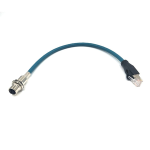 M12 x Mã 8Pin cáp thẳng RJ45 M12 xcoded 30cm cat6A che chắn công nghiệp cáp thông tin liên lạc CE chứng nhận cho trao đổi - Product Image 3