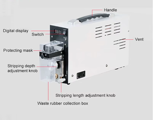 Machine à dénuder les câbles électriques à induction portable de petite taille 3Q SQ-GYBX8126 avec <span class=keywords><strong>section</strong></span> de 0,03-4 mm et longueur de 1-20 mm AC220V - Product Image 2
