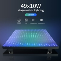 Projecteur matriciel LED COB 49x10W populaire pour scène, panneau matriciel DMX, lumière blinder
