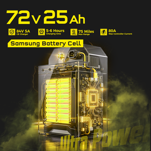 มอเตอร์ไซค์วิบาก Dirt Bike 72V8000W มอเตอร์ไร้แปรงถ่านคุณภาพสูง รถมอเตอร์ไซค์ทุกสภาพพื้นผิว รถวิบากสำหรับทุกพื้นที่ รุ่นนี้สร้างขึ้นเพื่อการใช้งานในสภาพพื้นผิวที่ขรุขระ - Product Image 5