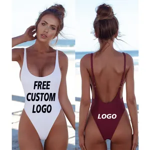 Wholesale Ladies Bathing Suit Quick Dry 11 Solid Colors Available Backless Sexy Bikini Swimwear 2 Piece Swimsuit Set For Women