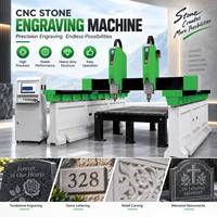Machine de gravure CNC 3 axes de type pont pour la sculpture et l'écriture sur pierre, granit et pierres tombales