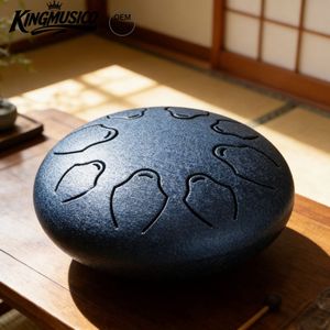 Tambour à langue en acier de 6 pouces à 8 notes, fabriqué en Chine, en acier au carbone, instrument de percussion Handpan, vente en gros OEM - Product Image 2