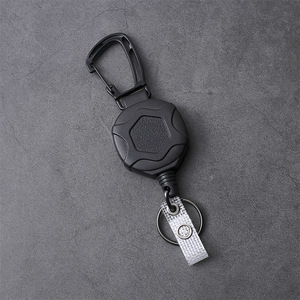 Wholesale new easy-pull telescopic buckle high <b>rebound</b> mountaineering easy-pull steel wire rope anti-loss and anti-theft device - Product Image 2