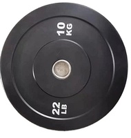 Discos de Goma Negros con Logotipo Personalizado al por Mayor, 5kg-25kg, para Gimnasio, Levantamiento de Pesas, Fitness, Pesas Libres