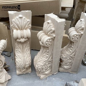 Poutre décorative traditionnelle en pierre moulée avec motif coquillage pour usage extérieur dans une villa ou une maison de <span class=keywords><strong>plage</strong></span>, en grès moulé. - Product Image 4