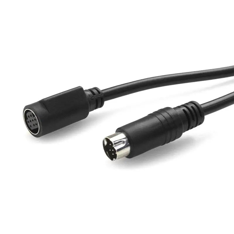 Customize MINI DIN 9 PIN Jack F to Male MIDI Audio Cable