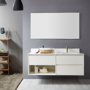 Nouveau design unique meuble-lavabo suspendu blanc en céramique pour salle de bain lavabo à <span class=keywords><strong>main</strong></span> armoire - Product Image 2