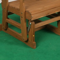 Planeurs en bois de patio de plate-forme extérieure de jardin avec le support de tasse