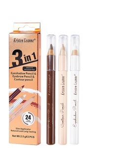Juego de Lápices Delineadores de Ojos y Cejas a Prueba de Agua, Herramienta de Maquillaje de Contorno Duradera para Maquillaje Permanente - Product Image 1