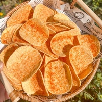 Groothandel op maat gemaakte exotische snacks: bacon, kaasburger, Japanse chips, maïs snack