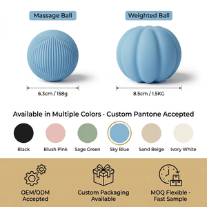 Accesorios de Yoga y Pilates al por Mayor, Pelota de Masaje de Silicona, Pelota de Tonificación con Puntos de Presión, Logotipo Personalizado OEM, Pelota de Fitness - Product Image 2