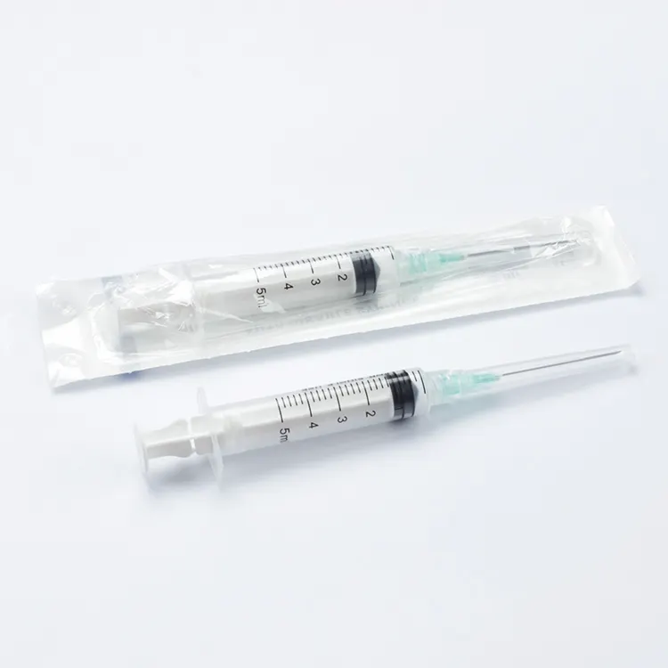 Seringue médicale jetable stérile, 100 pièces CE/ISO, Injection stérile, avec aiguille