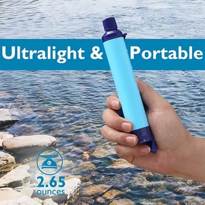 Paille filtrante à eau personnelle – Portable et programmable pour le camping, la pêche et les situations d'urgence, option logo personnalisé - Product Image 2