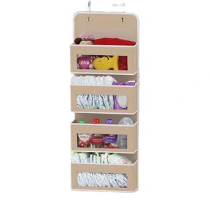 Multifunctional <b>Foldable</b> Door Storage Hanging Bag Cloth Storage Organiser with <b>Shoe</b> <b>Rack</b> for Walk-in Closet & Wardrobe - Product Image 2