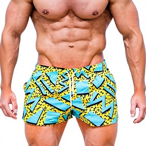 Shorts pour hommes longueur genou, couleur unie, logo sur le devant, anti-plis, taille élastique, confortables, décontractés, légers, pour le quotidien - Product Image 4