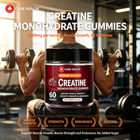 Gummies de créatine en gros 5000 mg Créatine monohydrate Sans sucre ajouté Croissance musculaire maigre Force et puissance pour la musculation OEM