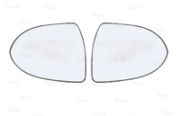 Convient pour Kia Sportage R 2011-2015 avec rétroviseurs chauffants gauche et droit, verre de rétroviseur.