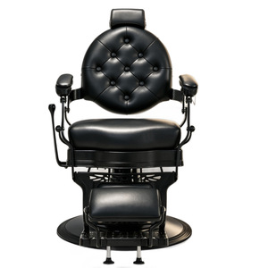 Sillón de Barbería de Estilo Europeo Vintage, Sillón de Barbería Hidráulico Reclinable para Corte de Cabello, Afeitado y Estilismo Masculino - Product Image 1
