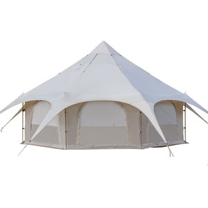 Tente de safari <span class=keywords><strong>en</strong></span> toile de coton imperméable, grande tente cloche pour 8 personnes, idéale pour le glamping <span class=keywords><strong>en</strong></span> plein air, les hôtels et les séjours de glamping - Product Image 5