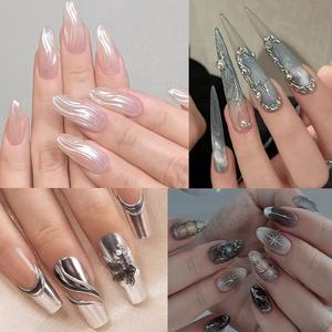 LILYCUTE 7ml <span class=keywords><strong>Vernis</strong></span> à ongles semi-solide personnalisé en métal <span class=keywords><strong>effet</strong></span> <span class=keywords><strong>miroir</strong></span> Soak Off UV LED Nail Art Gel de moulage 3D pour ongles - Product Image 6