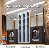 M35 Jeu de forets hélicoïdaux à tige droite en cobalt HSS pour le perçage du bois 6 mois de garantie OEM Outil de travail du bois de qualité supérieure