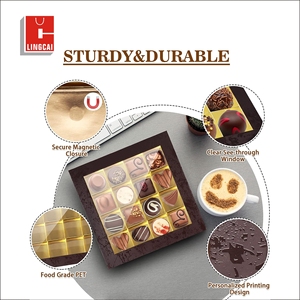 Custom Luxury <strong>Chocolate</strong> Nut Candy Sweets Gift <strong>Box</strong> with Paper Divider - Product Image 6