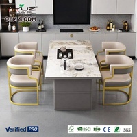 2026 MYUZ OEM Chaise d'appoint pivotante et réglable en hauteur, style luxe léger, avec accoudoirs plaqués or et revêtement en cuir, pour salon de manucure, salon de beauté et salle à manger