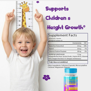 Cápsulas para el Crecimiento en Altura Haccp, Suplemento Natural para el Crecimiento y Desarrollo de Niños y Adolescentes, Vitamina D, K, Calcio, Edades 4+ - Product Image 2