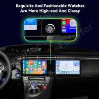 Pour Toyota Prius 2010-2012 Navigation GPS double écran Android 13 Carplay 10.1 ''lecteur multimédia TV pour lecteur DVD
